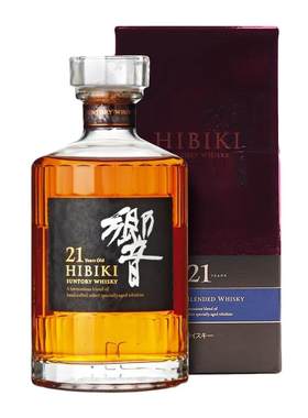 日本进口响21年威士忌700ml