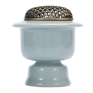 台湾芯片高温电子香薰炉送铜香碟