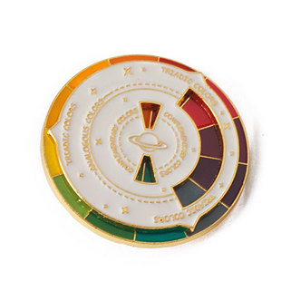 原创胸针可旋转色卡互补相似色金属徽章男女情侣礼物包包衣服配饰