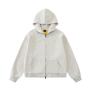 短句先生秋冬满天星连帽双拉链卫衣