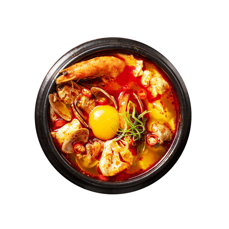 英姬妈妈韩式嫩豆腐汤调料辣豆腐汤酱料调味料辣牛肉汤料200g袋装
