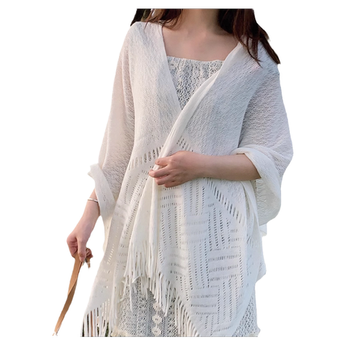 旗袍披肩外搭女2026新款春夏高级感配裙子波西米亚民族风流苏斗篷