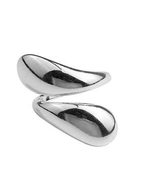 小众不规则素银戒指女