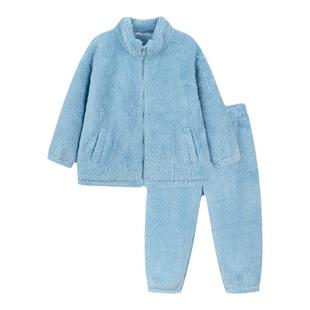巴拉巴拉儿童睡衣冬季男童女孩珊瑚绒家居服套装中大童可外穿童装