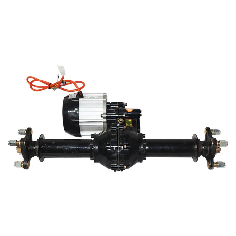 改装低速电动三轮车爪盘电子刹车后桥总成48v800w工程灰斗平板车