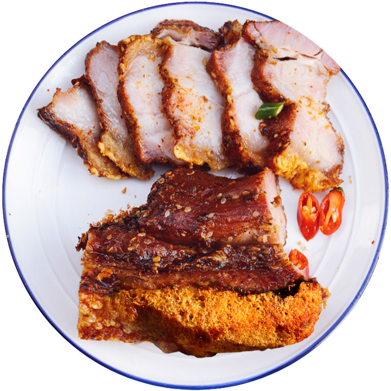 云南美食脆皮烤肉香辣五花肉500g