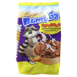 白俄罗斯进口杂粮早餐巧克力圈维奇卡玉米片小麦片亚麻籽干吃即食