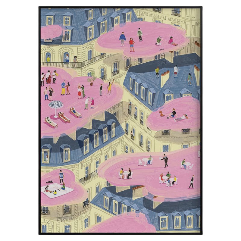 YukikoNoritake插画客厅装饰画