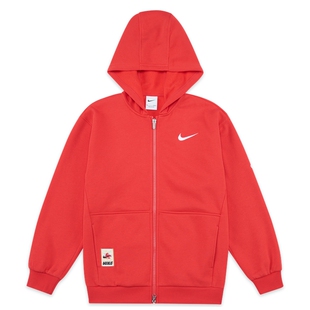 耐克马年限定脱缰系列新年大童红色连帽衫男女童NIKE CLUB IV4751