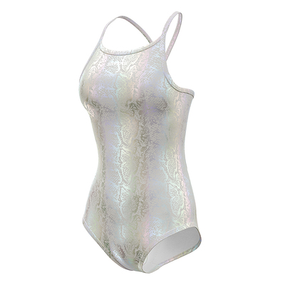 swans白蟒女士中开叉竞速游泳衣