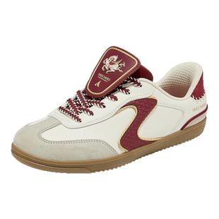 成毅同款|斯凯奇好运德训鞋2026新年限定红色休闲鞋男女运动板鞋