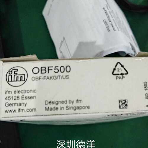 议价全新IFM易福门OBF500 传感器原装正品现货