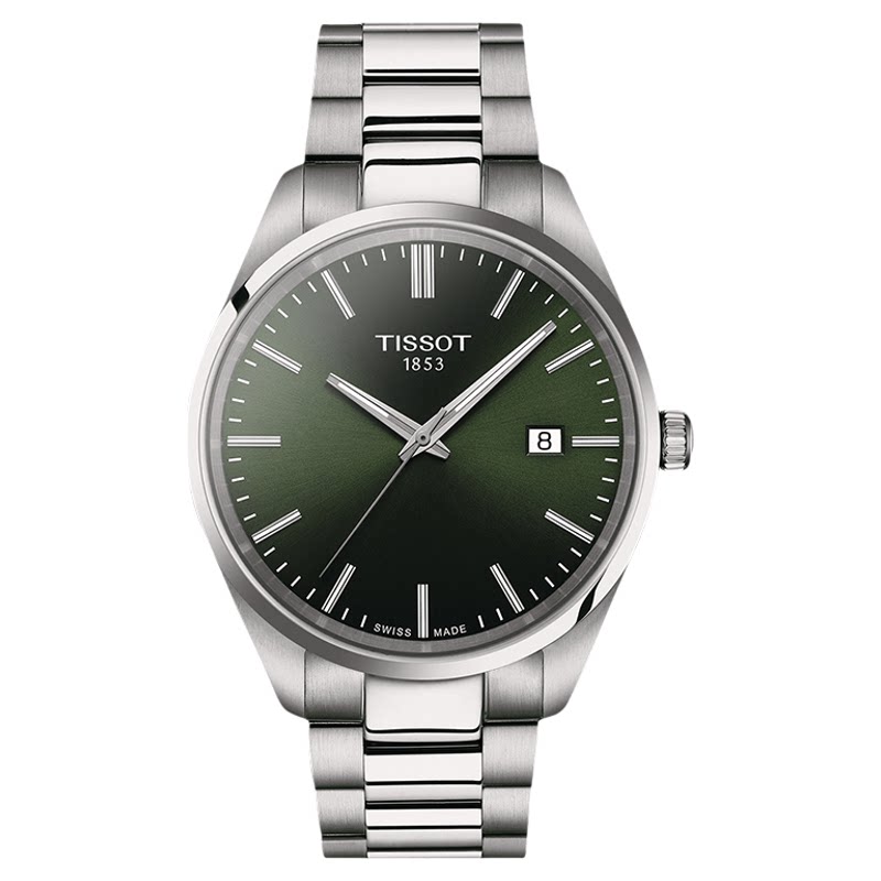 天梭(TISSOT)瑞士手表 PR100系列商务钢带石英男士腕表节日送礼