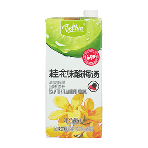 德馨桂花酸梅汤茶饮料1L夏日网红果汁经典乌梅酸梅汁清爽解腻饮品