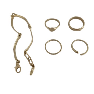 简约爱心小众设计S925银开口指环