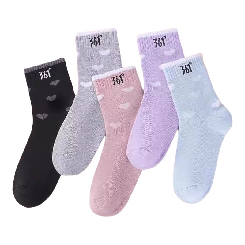 361°加绒加厚保暖中筒袜女