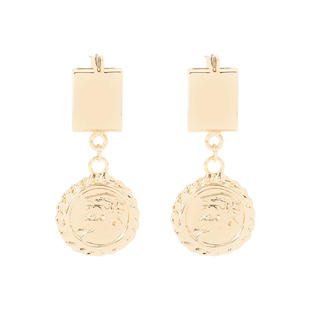 ICB精美设计感风神奖章耳环女日本限定ONWARD