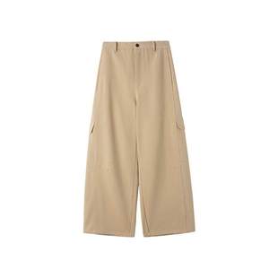 时然大码微胖MM2025年冬季新款加厚休闲裤女百搭工装休闲弯刀裤