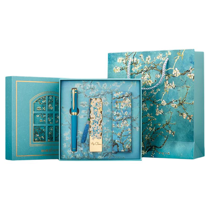 英雄签字笔中性笔商务重手感金属宝珠笔圆珠笔高级男士女士商务高档办公礼盒礼物送礼碳水笔领导专用高端定制