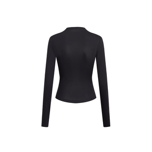 A21女装2024秋季新款半高领修身上衣套头长袖T恤时尚百搭打底衫