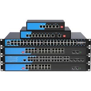 oamlink欧姆联POE交换机百兆千兆6/10/16/26口光纤网线poe供电48V安防监控工程专用国标兼容TP海康大华摄像头