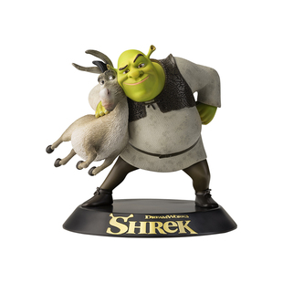 欢喜小将《怪物史瑞克》之史瑞克和驴子正版授权潮玩手办桌面摆件