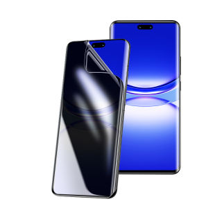 适用华为nova12pro钢化膜水凝膜nove12ultra防窥膜nova12新款手机膜por活力版uitra全胶曲面屏的防窥指纹解锁