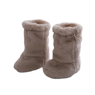 婴儿鞋袜秋冬季中筒袜新生儿学步袜子宝宝地板袜加厚保暖袜靴