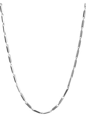 基础款钛钢项链菱形方块链