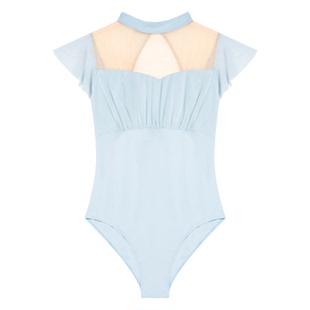 新款成人舞蹈服夏季立领芭蕾舞服形体练功服女生中国舞高胯体操服