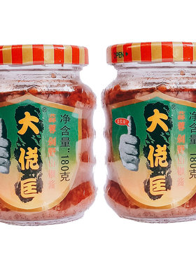 大佬辣椒酱广东蒜蓉瓶装