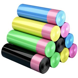 抽绳式垃圾袋家用加厚大号厨房收口黑色手提式拉圾塑料袋子实惠装