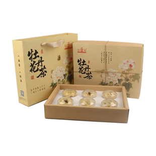 河南洛阳特产牡丹全花茶正宗姚黄阁一整朵花蕊茶送人礼盒装伴手礼