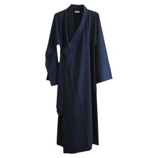 道士服装男古装汉服道袍太极练功服三清领道袍经衣道士日常衣服黑