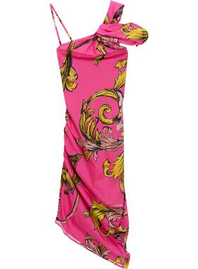 【季末优惠】VERSACE JEANS COUTURE Outline Barocco迷笛连衣裙