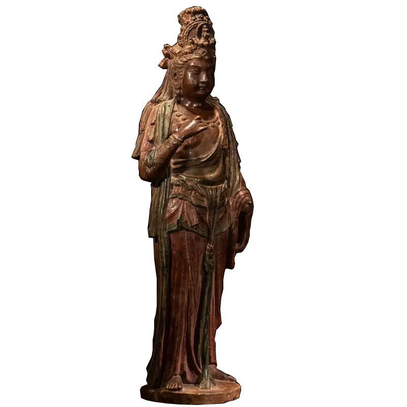OGRM博物馆《大势至菩萨》青铜高古标本复刻造像雕塑室内摆放收藏