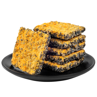 童年本色黑金锅巴糯米蟹黄锅巴蛋黄锅巴乌米肉松网红休闲零食小吃