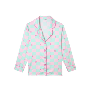 张淼怡同款 RooMance汝曼司 印花睡衣女款秋冬可外穿家居服两件套