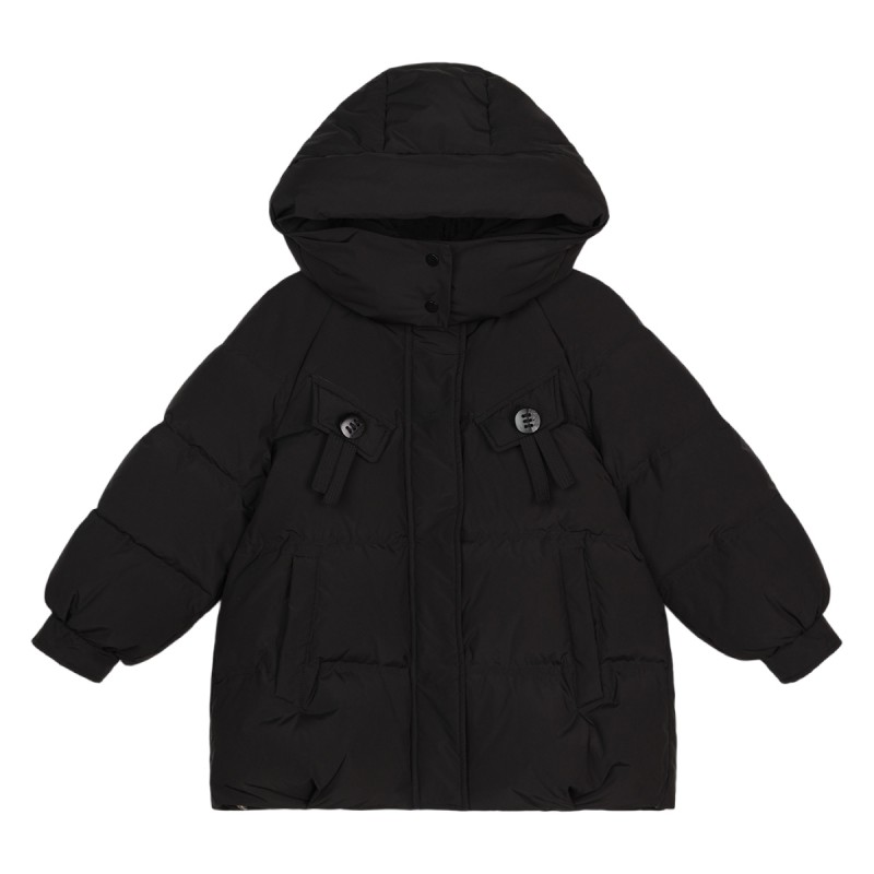 LUSON女童加厚保暖连帽羽绒服