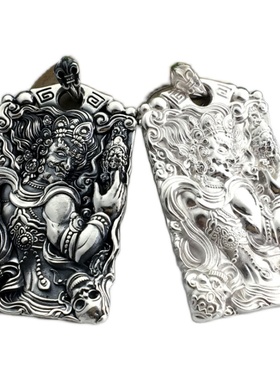 佛像不动明王属鸡男士招财泰银