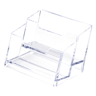 小马宝莉奥特曼卡位盒收纳闪卡片吧唧桌面整理卡牌透明亚克力分格商务风名片架请赐名片名片盒前台展示放卡架