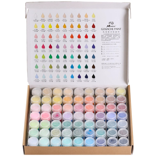 马蒂斯水粉颜料套装美术生专用集训艺考果冻装专业纳米丙粉脱胶金榜绘画联考学生用儿童初学者42色水彩画