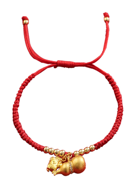 马年红色本命年中国风红绳手链