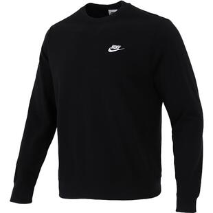 NIKE耐克正品黑色长袖卫衣男冬季运动服圆领休闲训练套头衫BV2667