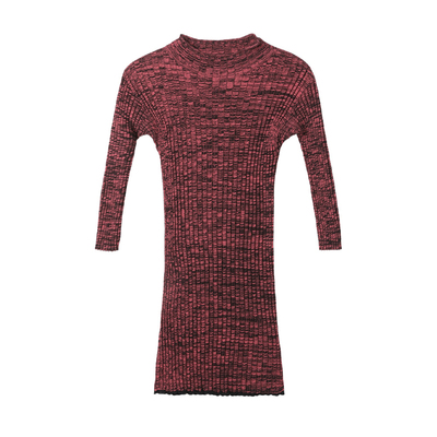 夏季新款修身针织衫七分袖上衣女