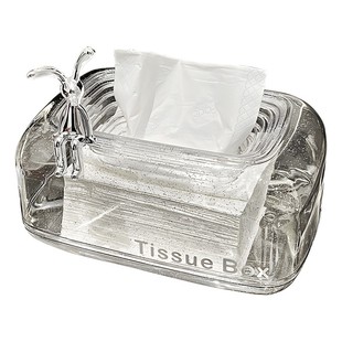 轻奢纸巾盒高级感家用客厅高档餐巾纸盒子创意纸抽盒下沉式抽纸盒