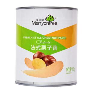 美果树法式栗子蓉栗子泥果茸板栗馅面包蛋糕烘焙原料商用果酱罐头