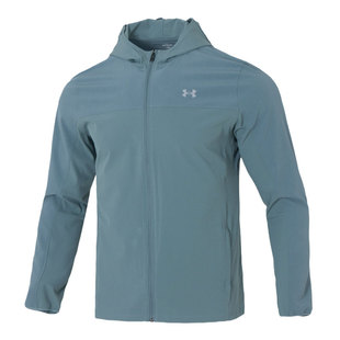 【自营】UA安德玛梭织连帽夹克男装时尚简约运动服户外休闲外套