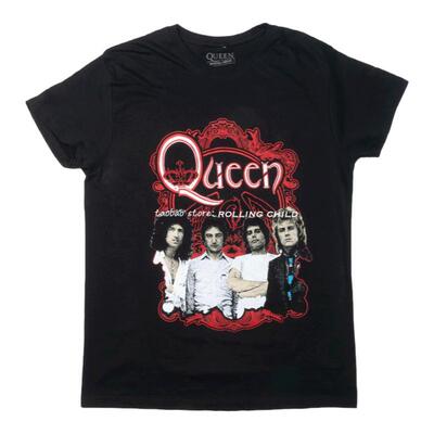 正版Queen皇后乐队摇滚短袖T现行