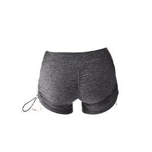 运动三分裤女夏季健身短裤紧身高腰提臀透气速干瑜伽裤抽绳骑行裤